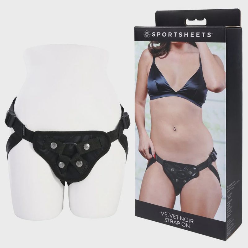 Sportsheets Velvet Noir Strap On