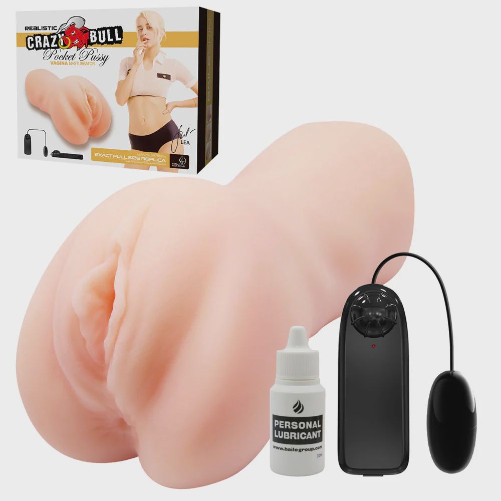 CRAZY BULL LEA Vibrating Vagina Stroker