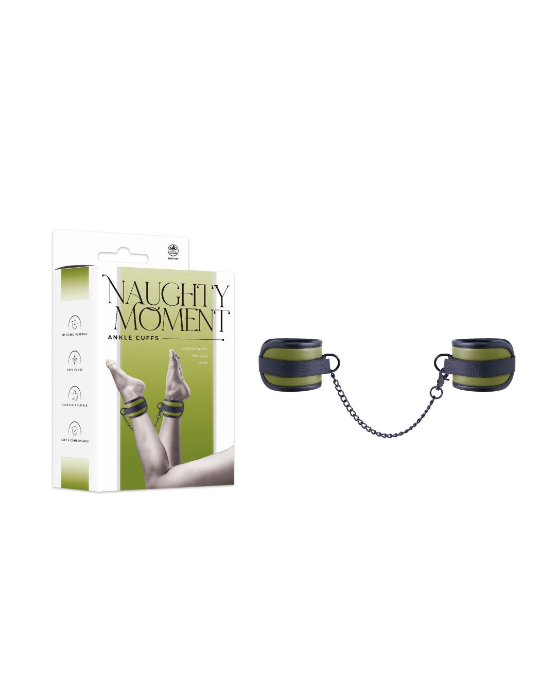 NAUGHTY MOMENT ANKLE CUFFS, Colour: Green