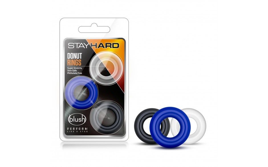 Stay Hard Donut Rings Set 3