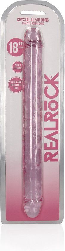 REALROCK 45 cm Double Dong (18inch), Colour: Pink