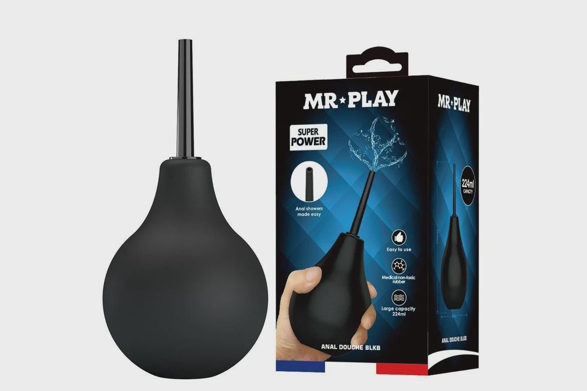 Mr Play Anal Douche, Colour: Black