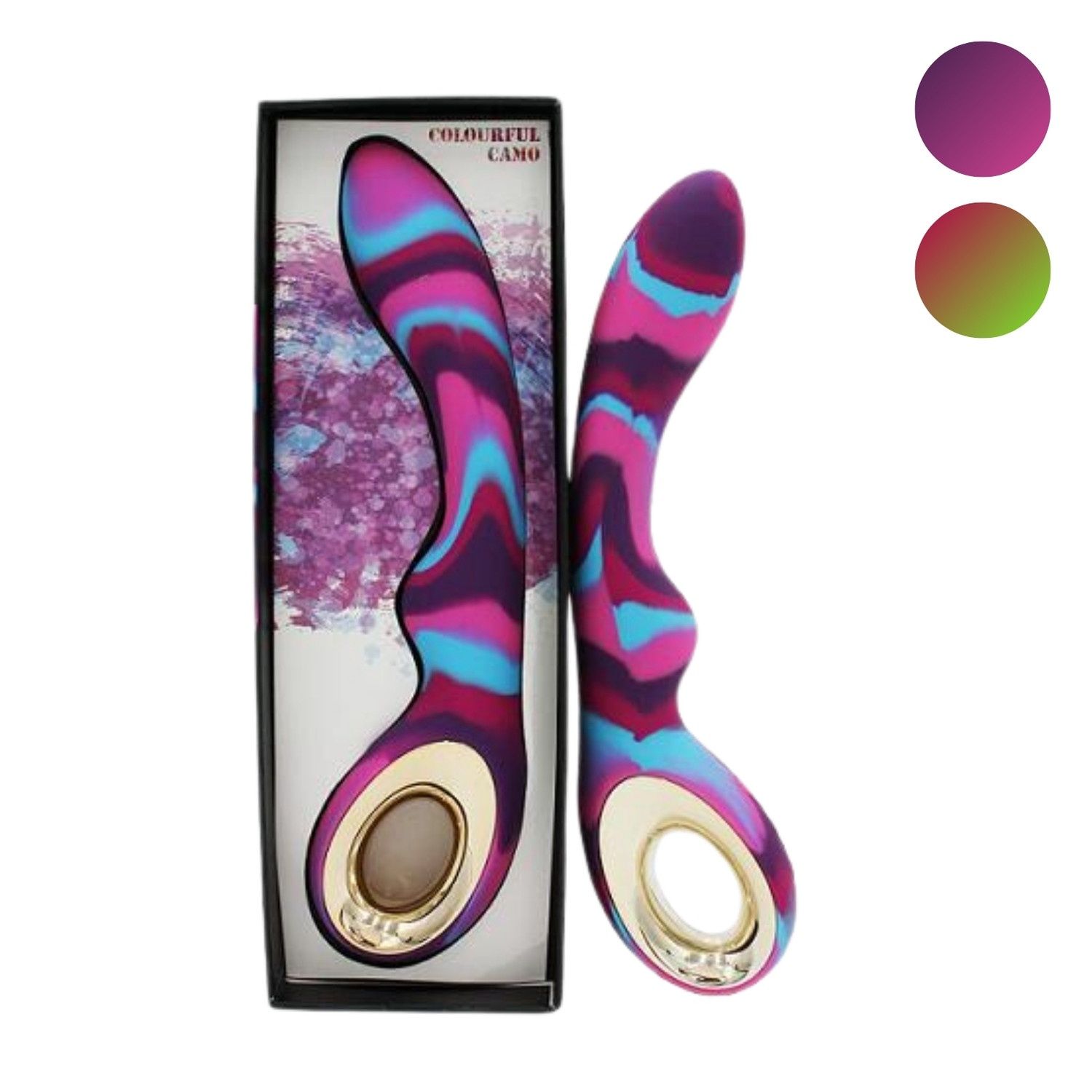 Colourful Camo Magic Vibrator Pink