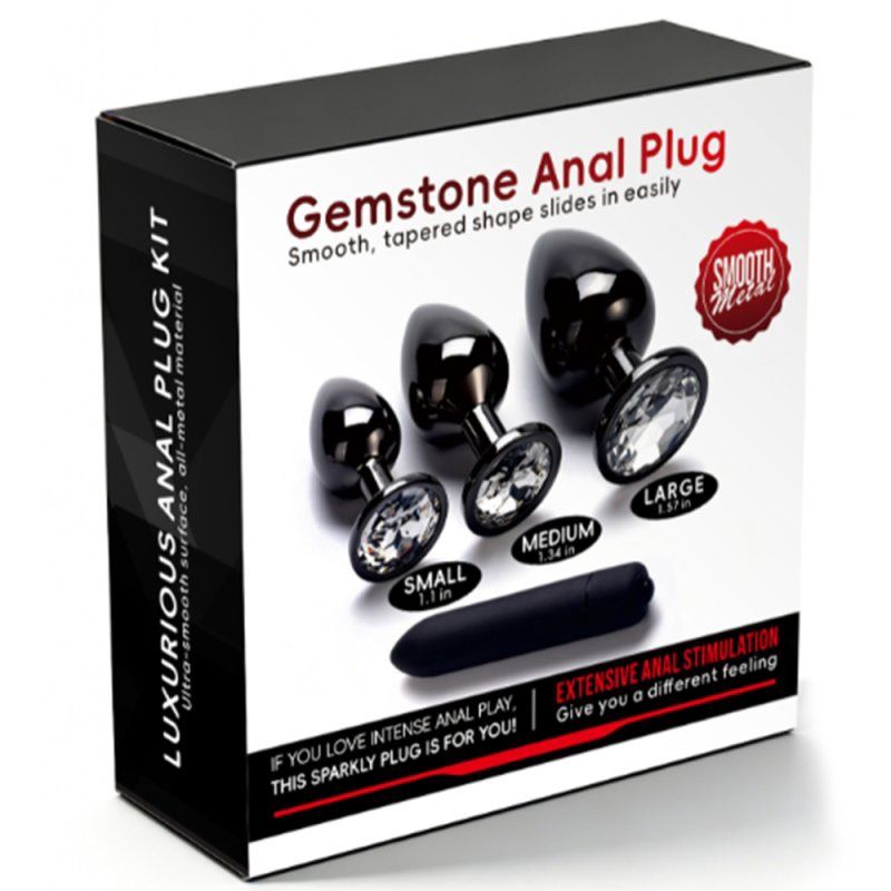 Luxury Rhinestone Anal Plug Kit