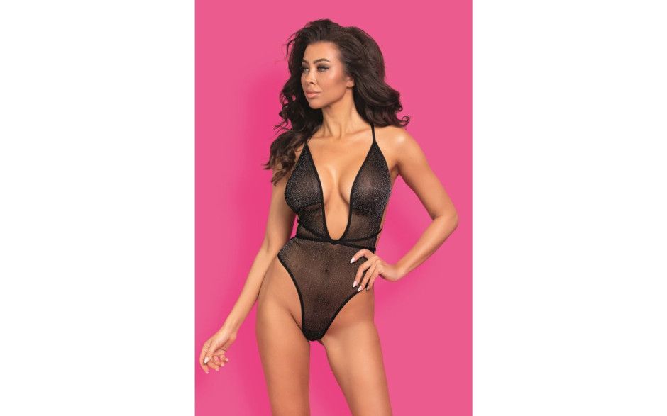 Midnight Spark Mesh Teddy, Size: S/M