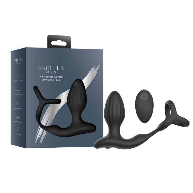 Ashella Men X2 Remote Control Prostate Plug