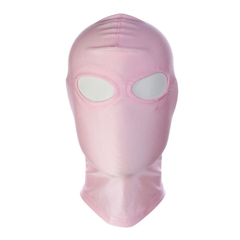 Spandex Open Eye Hood, Colour: Pink