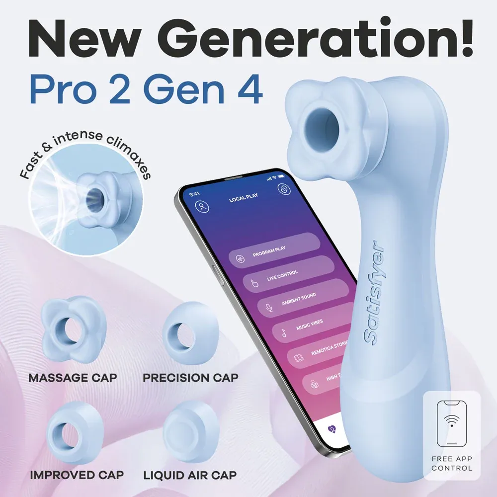 Satisfyer Pro 2 Generation 4, Colour: Serene Blue