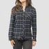 Womens Honey Flannel Dust Blue/Black