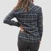 Womens Honey Flannel Dust Blue/Black