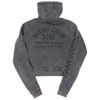 WOMENS Discord Overdyed Heayweight Crop Zip Up