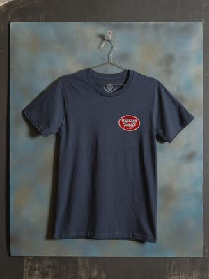 Service Station S/S Tee Petrol Blue