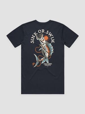Sink or Swim S/S Tee Navy