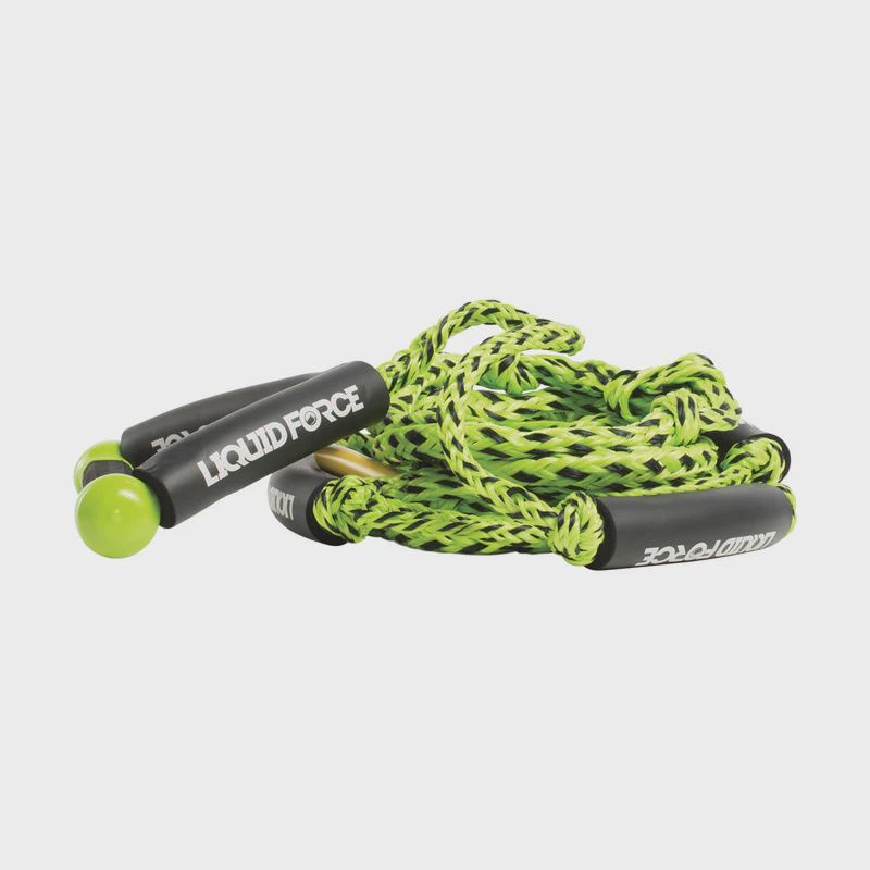 Wake Surf 8" Knotted Combo Rope Green