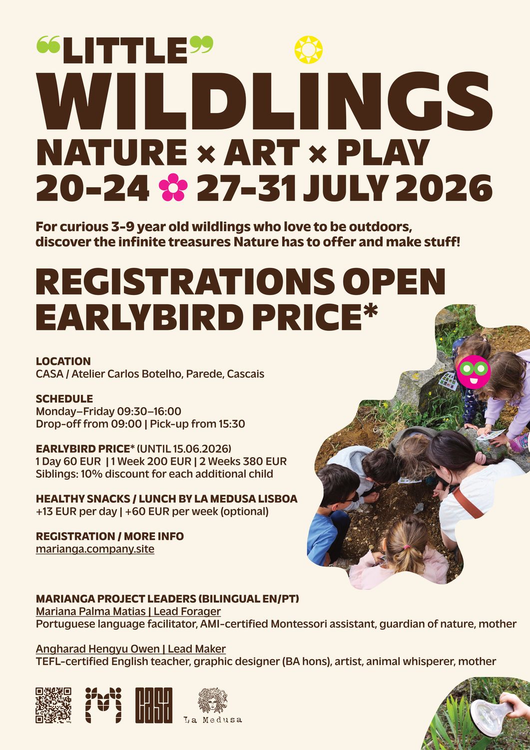 Little Wildlings (for 3-9 year-olds)
