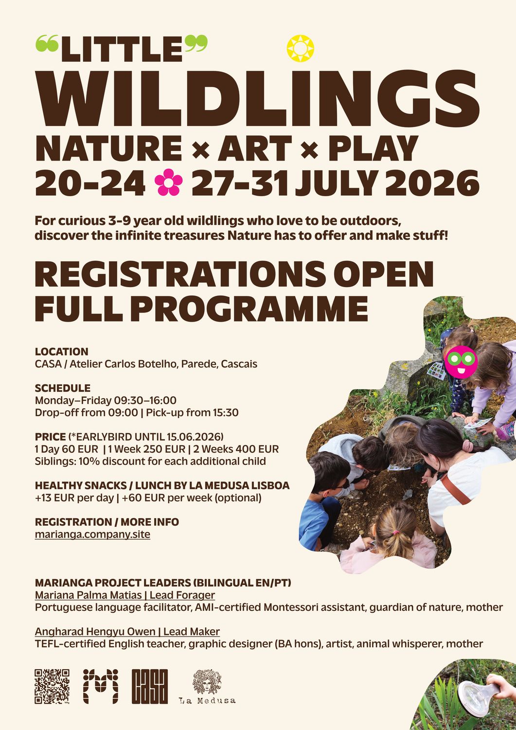 Little Wildlings (for 3-9 year-olds)
