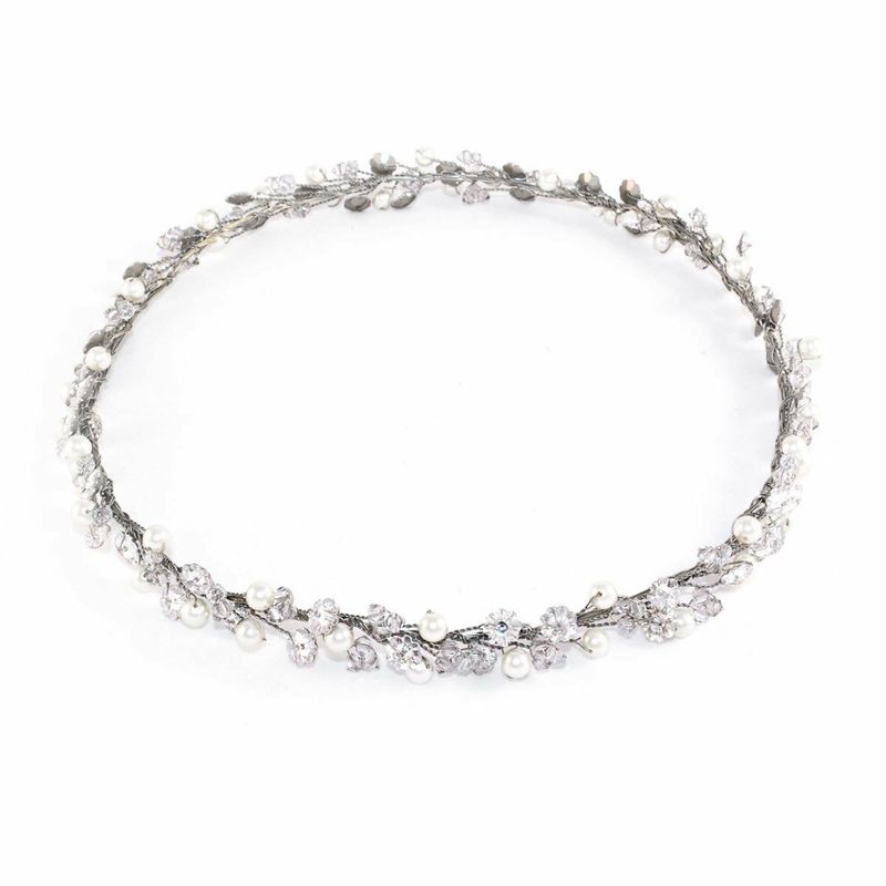 Haarkranz Kourtney Silver