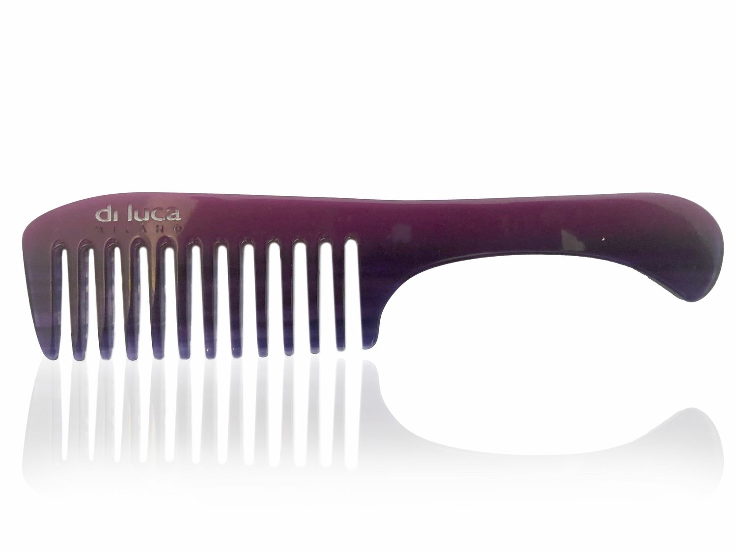 Pettine Manico / Kamm Rhodoid mit Griff Ametista