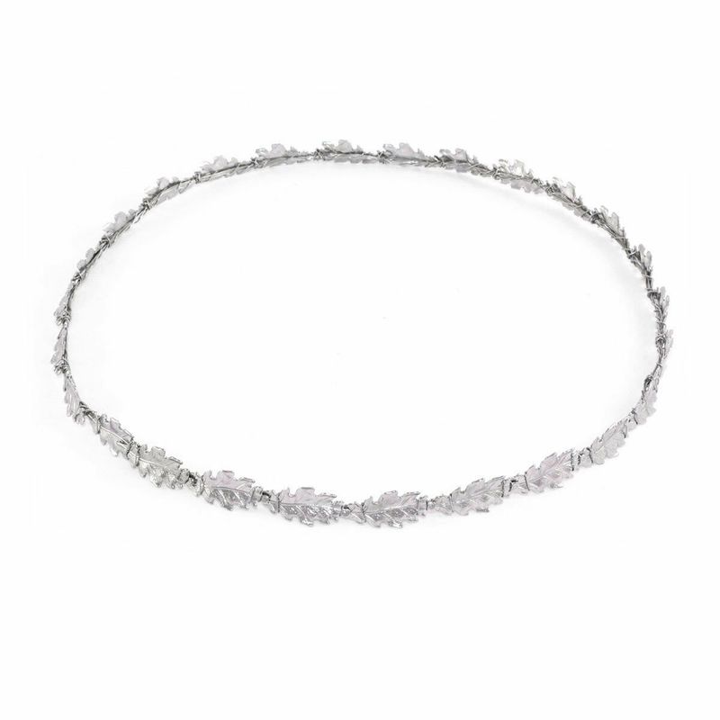 Haarkranz thin Oak silber