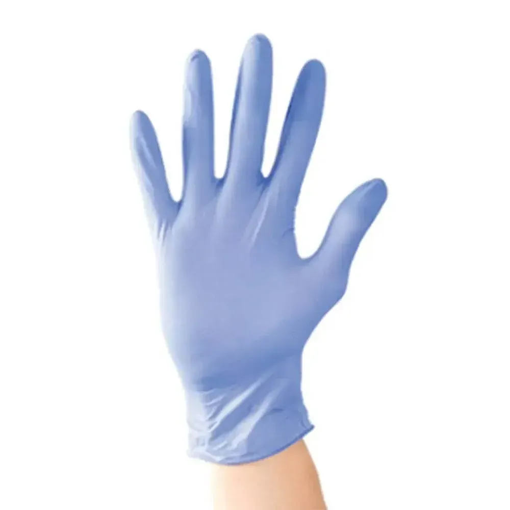 Aurelia Blue Nitrile Disposable Safety Gloves - Pack of 100 Powder-Free