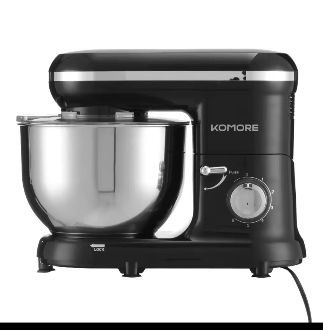 KOMORE Household Electric Mixer With Stainless Steel Bowl 5.5 Quart