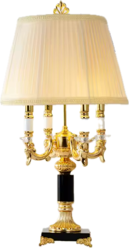 Living Room High Quality Crystal Table Lamp Cream or Beige