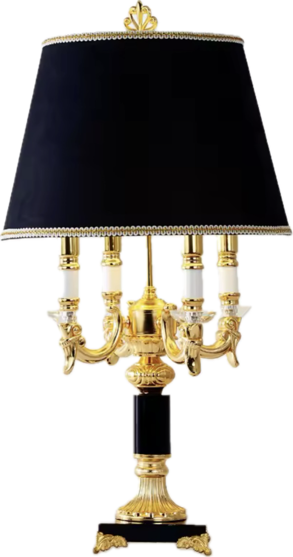 Top Quality Fashion Black Crystal Living Room Lamp
