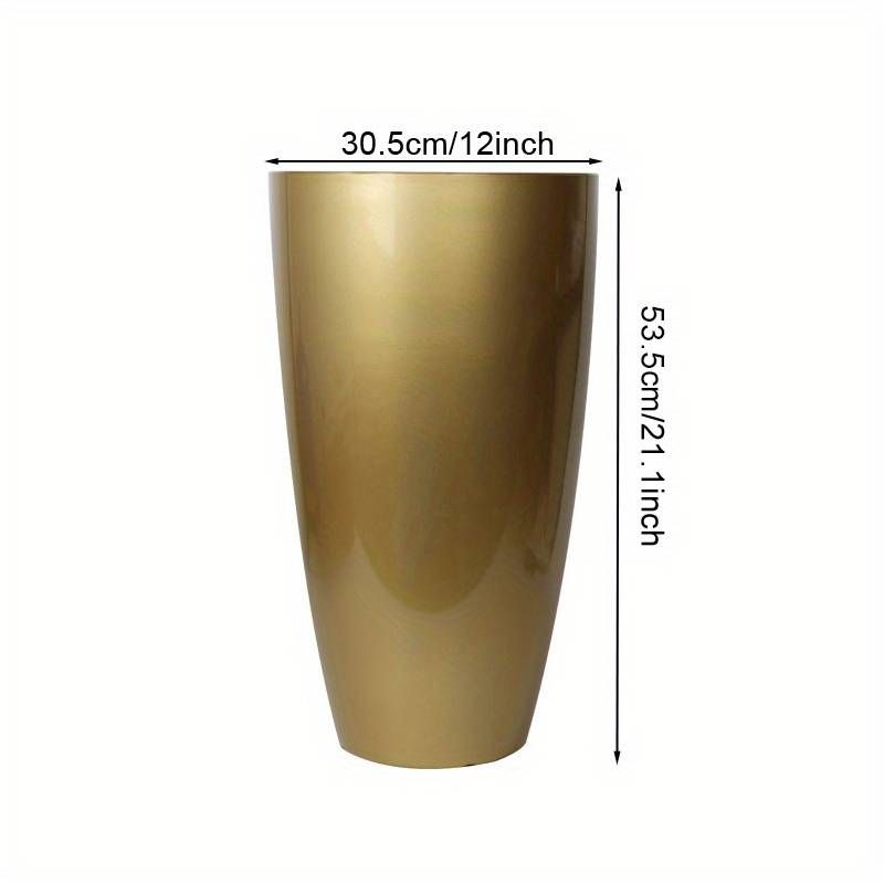 2 Piece Planter with trays Outdoor or Indoor Light Weight