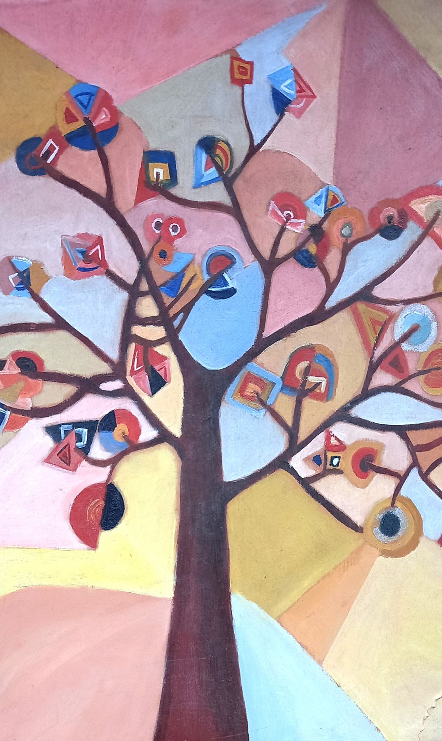 1.CUADRO. Pintado a mano acrílico sobre madera 2.PIEZA DIGITAL