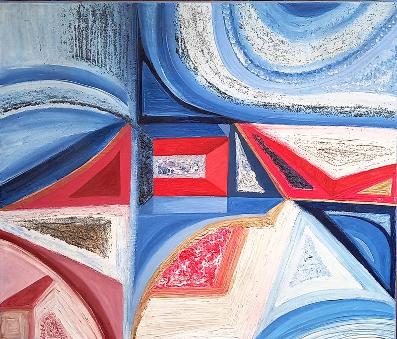 1.CUADRO, pintura Abstracta 2.PIEZAS DIGITALES