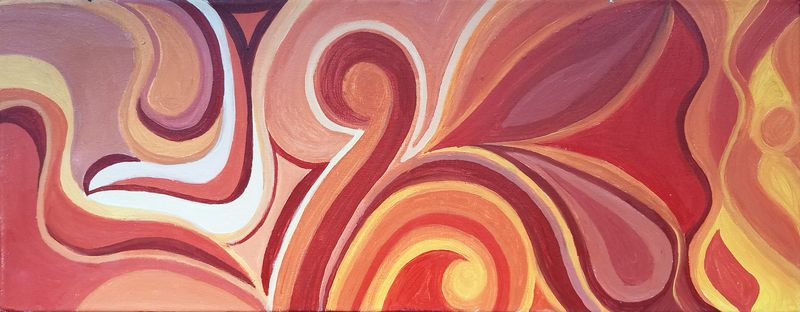 1.CUADRO. Pintura a mano 2.PIEZA DIGITAL