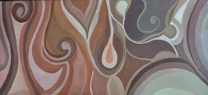 1.CUADRO. Pintado a mano. Acrílico sobre bastidor 2. PIEZA DIGITAL.