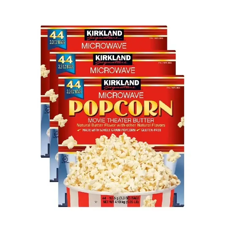 Kirkland Signature Microwave Popcorn, Movie Theater Butter