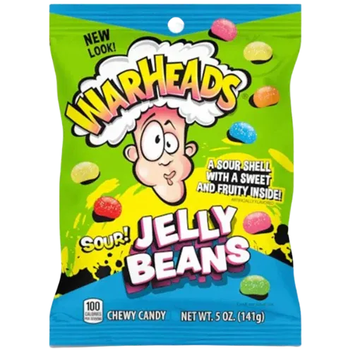 WARHEADS SOUR JELLY BEANS