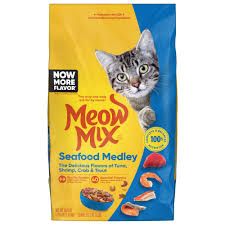Meow Mix Tender Seafood medley