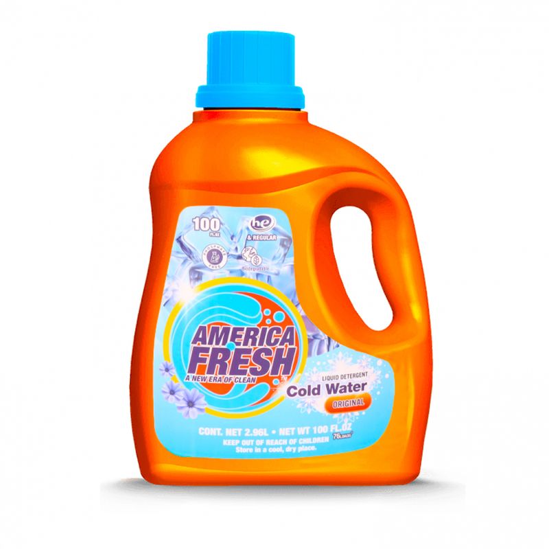 America Fresh Original Cold Liquid Detergent 2.96L