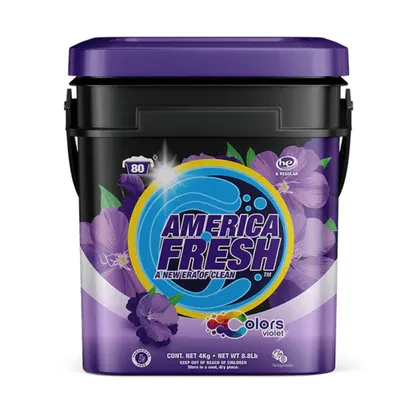America Fresh Violet Colors Powder Bucket 4Kg