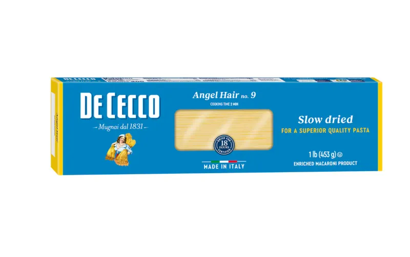 De Cecco Angel Hair no.9 Slow Dried Pasta, 453g