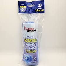 Home Smart Garbage Bags Vanilla Scented 30pcs 17*18in