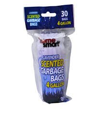 Home Smart Garbage Bags Lavender Scented 30pcs 17*18in