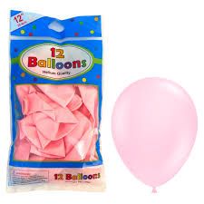 Alef Balloons Helium Quality 12pcs Light Pink