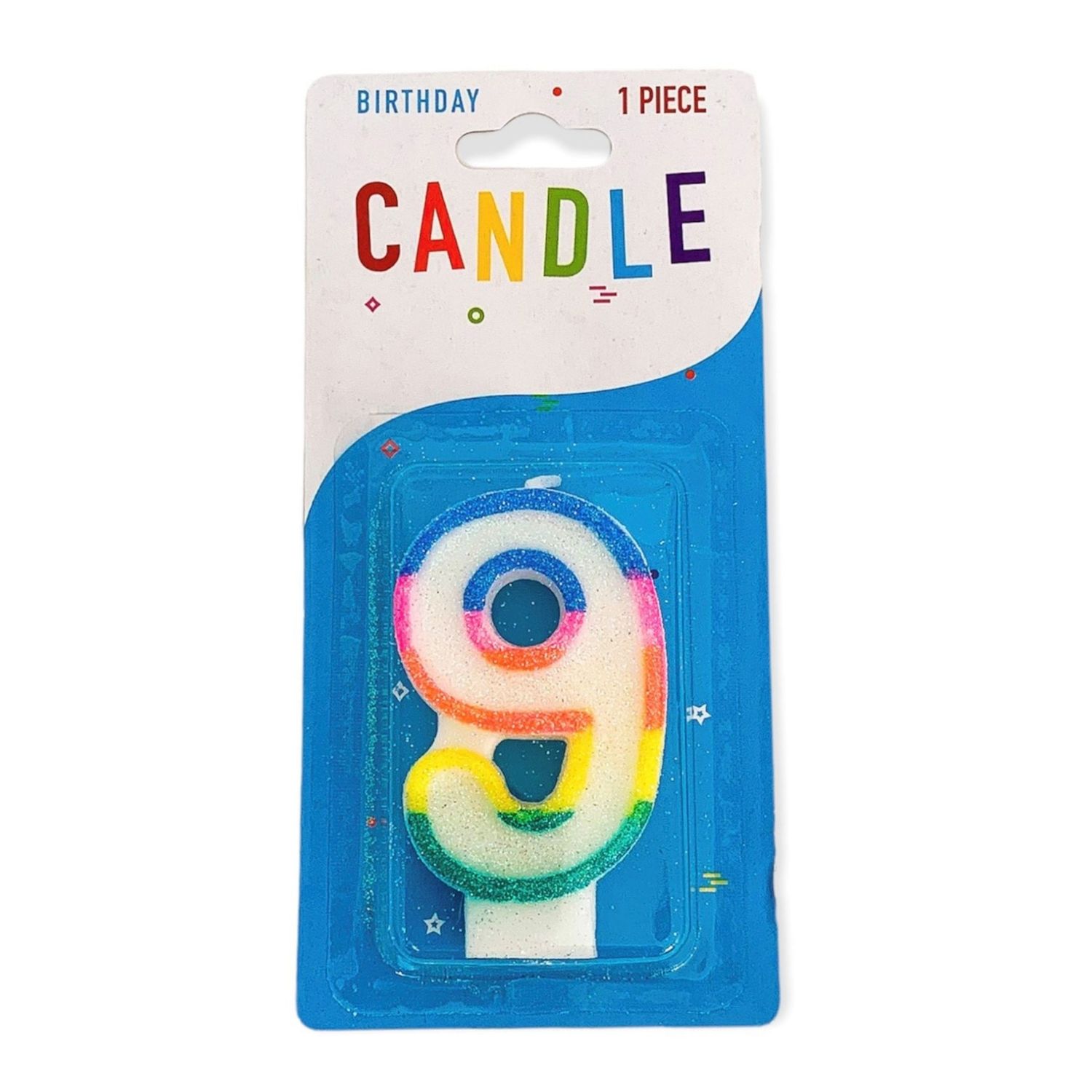 Alef Birthday Candle N.9