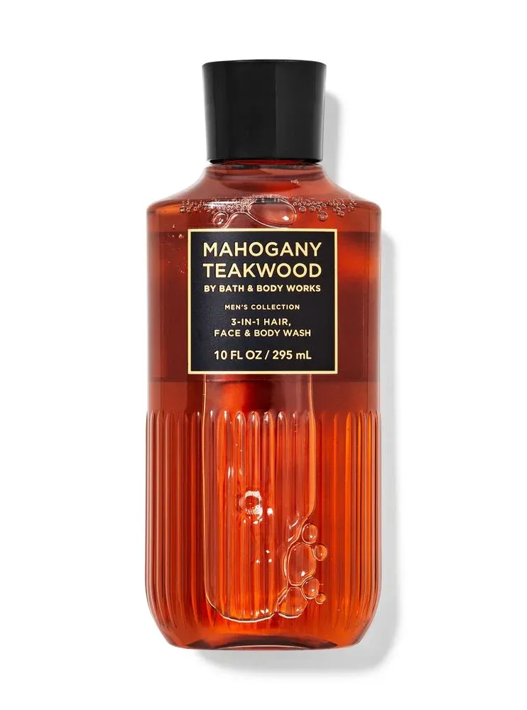 B&amp;B works / 3in1 Hair Face Body Wash Mahogany Teakwood10 Oz