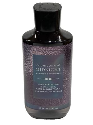B&amp;B works / 3in1 hair face body wash Countdown to Midnight 10 Oz