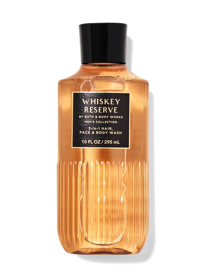 B&amp;B works / 3in1 hair face body wash Whiskey Reserve 10 Oz
