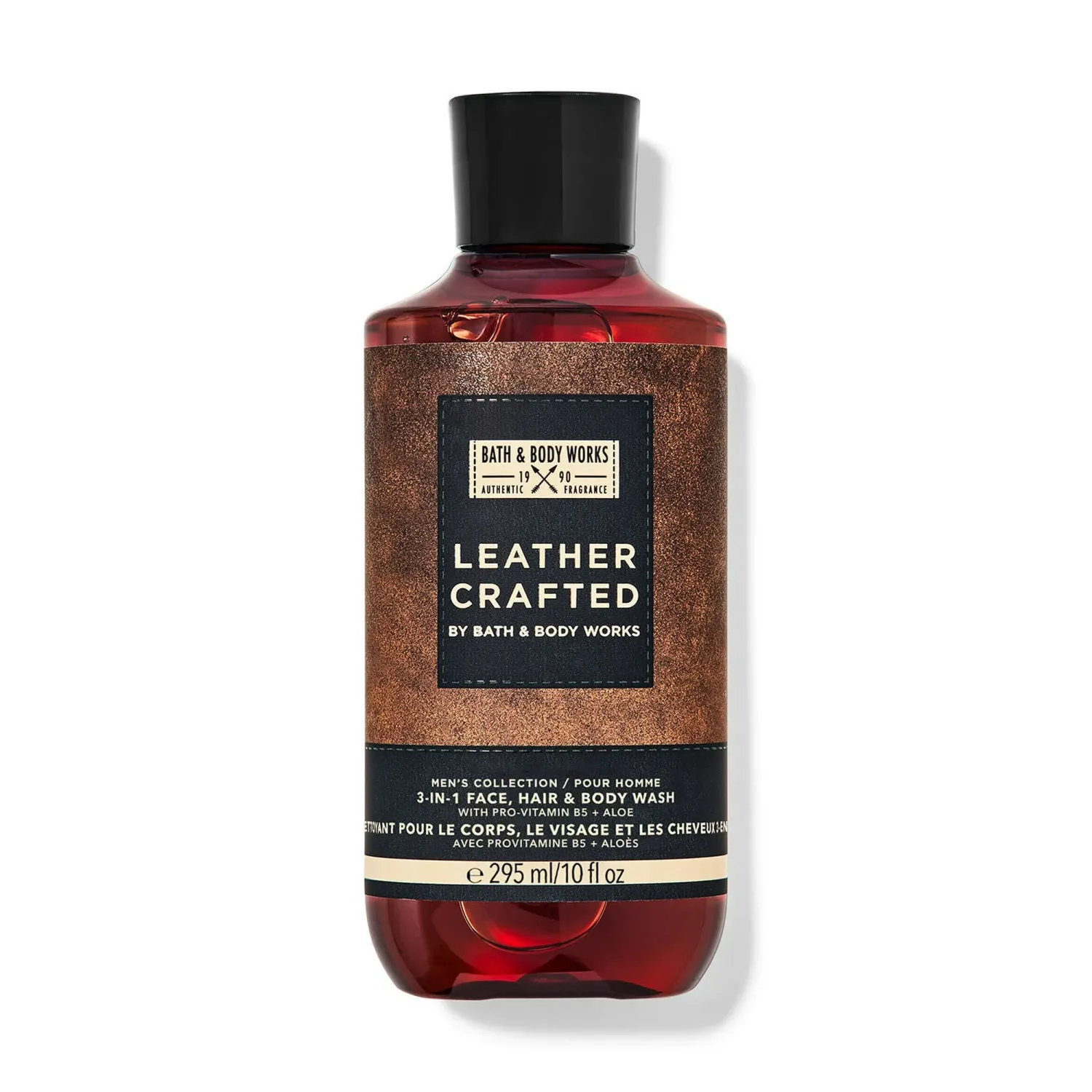 B&amp;B works / 3in1 hair face body wash Leather Crafted 10 Oz