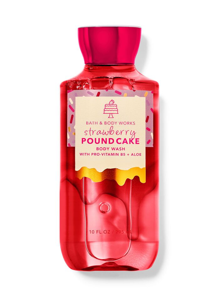 B&amp;B Works / Body wash Strawberry Pound Cake  10 Oz