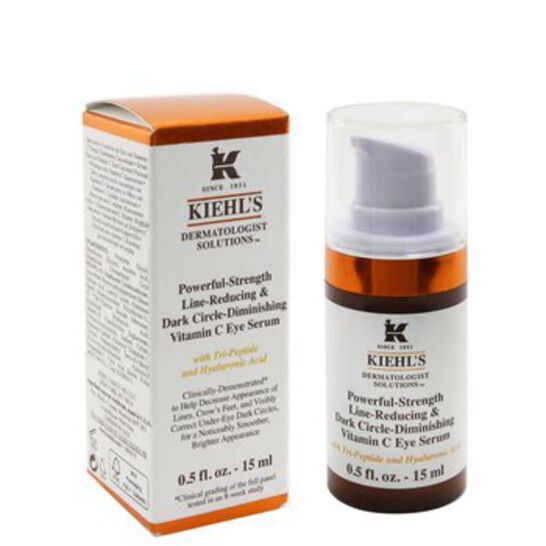 Kiehls /Dermatologist Solutions Powerful-Strength Line-Reducing &amp; Dark Circle -Diminishing Vitamin C Eye Serum  0.5 Oz