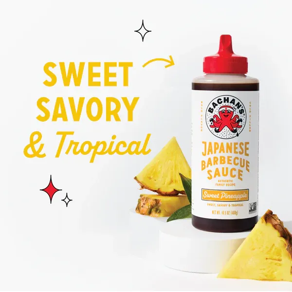 BACHAN'S JAPANESE BBQ SAUCE SWEET PINEAPPLE