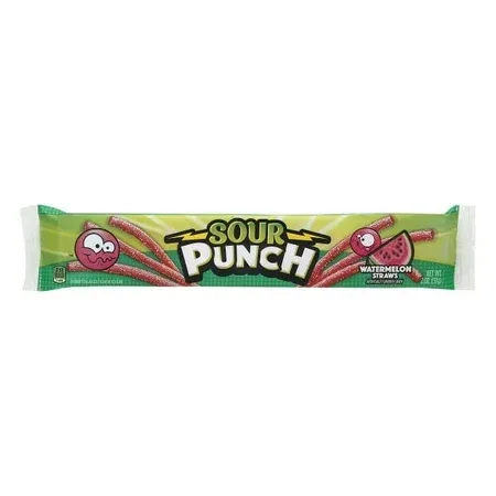 SOUR PUNCH WATERMELLON STRAWS